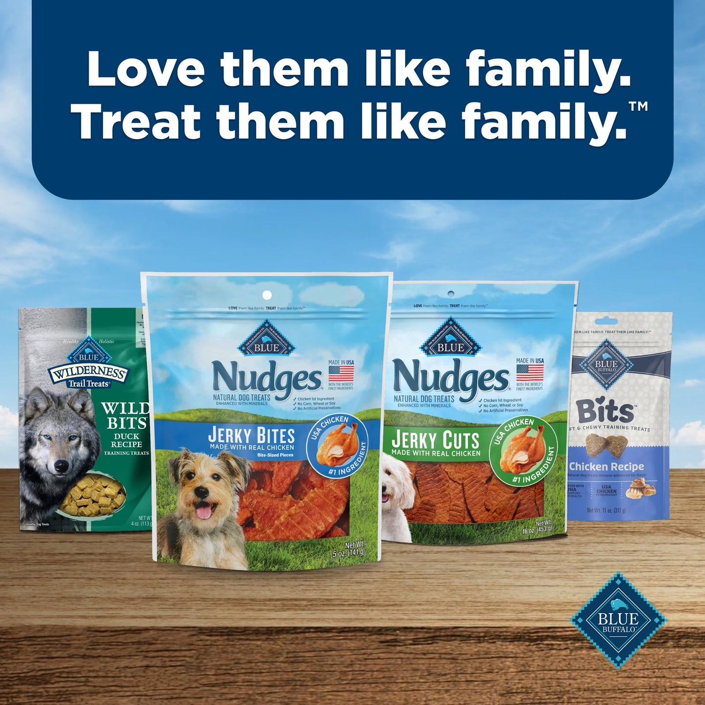 Nudges Tender Jerky Dog Treats, Chicken Recipe, 5-Oz. Bag