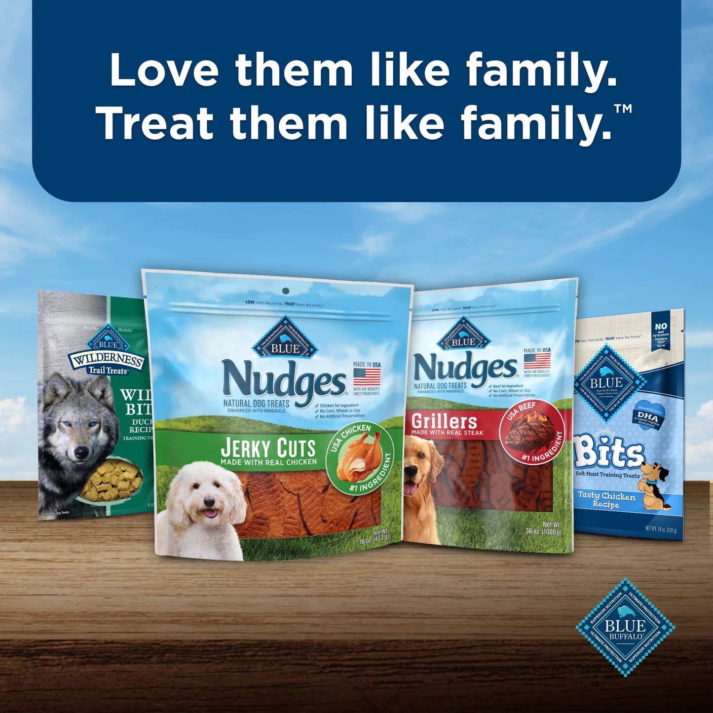 Blue Buffalo Jerky Cuts Dog Treats Made with Real Chicken, 8-Oz. Bag