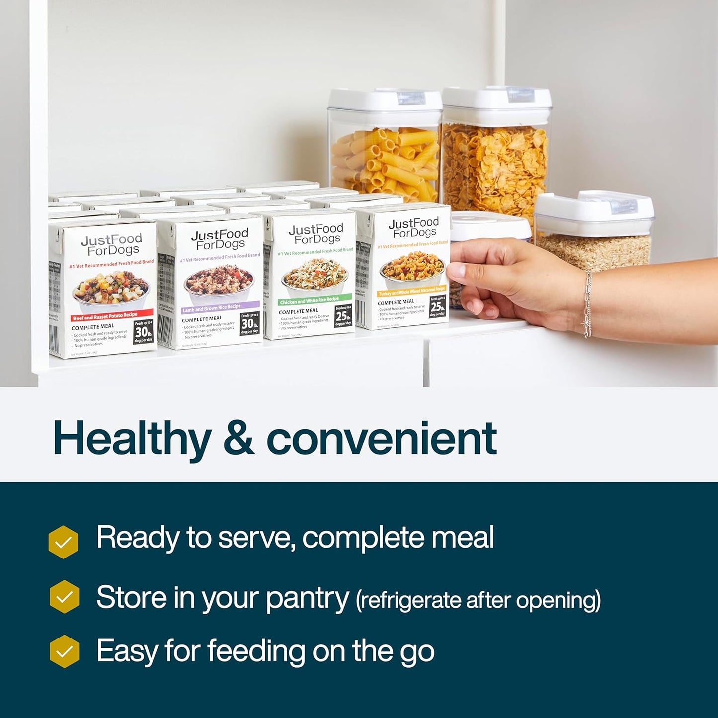 Pantry Fresh Wet Dog Food, Complete Meal or Dog Food Topper, Beef & Russet Potato Human Grade Dog Food Recipe - 12.5 Oz (Pack of 6)