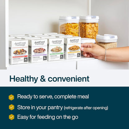 Pantry Fresh Wet Dog Food, Complete Meal or Dog Food Topper, Beef & Russet Potato Human Grade Dog Food Recipe - 12.5 Oz (Pack of 6)