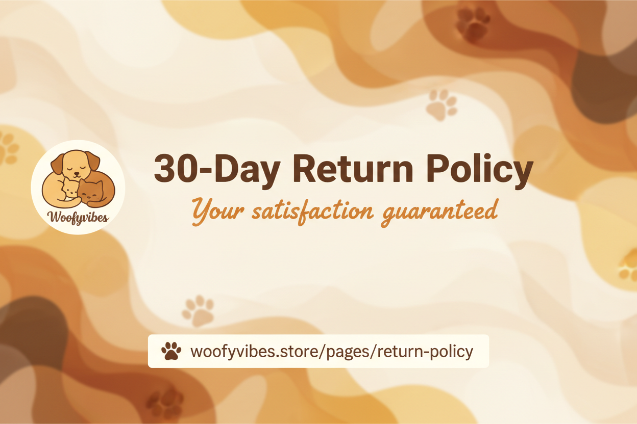 Banner de Política de Devoluciones Woofyvibes